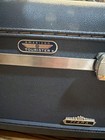 Vintage American Tourister Blue Makeup Carry Train Case With Plastic Tray - Read