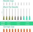 10ml Glue Applicator Syringe With 14g 16g 18g Blunt Tips     For Ink  Epoxy  Cra