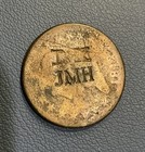 1812 Large Cent - Counter Stamp    d k-j m h    Unknown Origins - Unknown Merchant 
