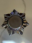 Vtg Krome Kraft Farber Brothers 1940s Silver Plated Flower Dish Mcm Candy Nuts