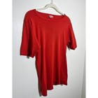 Vintage Sears Body Wear Red T-shirt Mens  Solid Scoop Neck 50 50 Tee