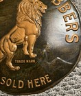 Incredible Antique Banigan Rubbers Sold Here Shoe Company Metal Sign Lion