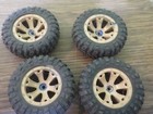 Vintage Monster Truck Set Of 4 Soft Rubber Tires For Parts