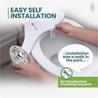 Zen Bidet Z-300 Brass Toilet Seat Attachment With Self-cleaning Nozzles