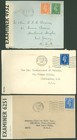 Wwii Great Britain Lot 5 Covers    1 Ppc  All Censored  Various Us Destinations 