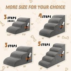 Dog Stairs Ramp High Beds Couches 33d High Density Foam Pet Steps W  Cover