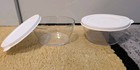 Set Of Two Tupperware Clearly Elegant Bowls   Lids  2 3 4 Cups Each New