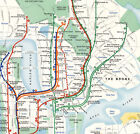 Nyc New York Subway Train Map Transit Railroad Wall Art Poster Print Home Decor