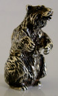 English Solid Cast Sterling Silver Miniature Bear Figure 1992 Animal 40g