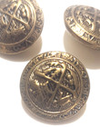Vintage Royal Blackheath Golf Club Crest Button 5 Pc Set Gold Tone - Blazer