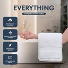 Hotel Quality Cotton Towels 16x28 Inch Soft Absorbent Quick Dry Bath Towel Set