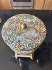 Vintage Daher Floral Tin Multicolor Round Decorative With Lid Collectible