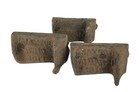 Ajax 708 Cast Iron Rail Anchors Katy Railroad Patented 1917 Lot Of 4