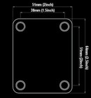Guitar Neck Plate - Engraved Photo Etched - John 5 Fits Fender - Chrome