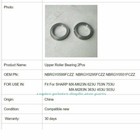 2pairs Upper Roller Bearing Nbrgy0599fczz Fit For Sharp  Mx-m283n 363u 453u 503u