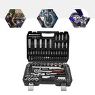 Ratchet Wrench Mechanics Tools Kit Metric 1 4 And 1 2 Drive Socket Set 108pcs