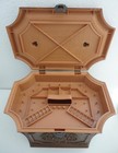 Sewing Box 1970s Faux Wood Plastic Large Tray Craft Vintage Grannycore Max Klein