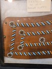 Antique 1910 Native American Indian Nez Perce Turquoise Micro Beaded Cuffs