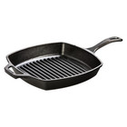 Lodge 10 5  Cast Iron Square Grill Pan  Preseasoned  Even-heating  Induction