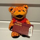 Grateful Dead Liquid Blue Bean Bear Plush Tour Memory 1990 Orange Swirl