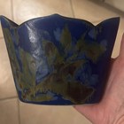 Beautiful Butterfield Signed Pottery 5-point Lotus Small Bowl 4    Tall X 6    Wide