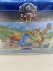 Vintage Walt Disney Winnie The Pooh Tin Basket With Handles Brand New Sealed 7x4