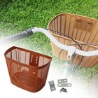 Bicycle Front Basket Large Storage Carrier Kids Adults Pet Grocery