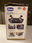 New Chicco Gofit Backless Booster Car Seat Black Gray W Cup Holder Shark