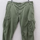 Vintage Vietnam Jungle Cargo Pants Mens Medium Regular Green Og-107 Ripstop 1969