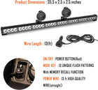 Emergency Strobe Light Bar 13 Flash Patterns For Vehicle  Trucks