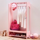 Fantasy Fields Little Princess Toy Clothing Rack With Storage And Hooks  Pink