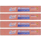 4pk 11in Fireplace Matches Large Extra Long 40 Matches   Box Bbq Stove Candles