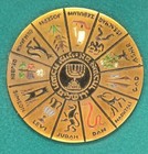 Vintage Judaica Hebrew 12 Tribes Of Israel Wall Plaque Judaism Jerusalem Jewish