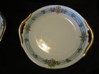 Antique Nippon Porcelain Dessert 5 Pc Set Plates Hand Paint Floral 10 5   w 1900 s