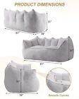    giant Bean Bag Chair Sofa With Foam Filled Large Oversized Two-seater Bean Bag 