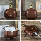 Genuine Leather Airpods Pro 3 Case  Full Protective Shockproof Cover For Apple