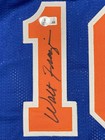 Walt Frazier Signed New York Knicks Custom Jersey Beckett Witness Bas Coa