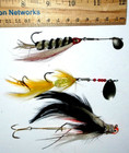 Vintage Folk Art Spinner Jigs  lot Of 3 