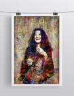 Janis Joplin 13x19inch Pop Art Poster  Janis Joplin Tribute Free Shipping Us