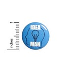 Vintage 80s 90s Style Pin Button Idea Man Cute Funny Work Pin Button 1    64-21