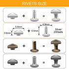 100sets 6mm Square Pyramid Rivet  Leather Rivets Metal Spike Studs Rivet For    