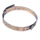 Antique Victorian Adjustable Rolled Gold Engraved Childs Buckle Bracelet 1886