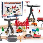 Wooden Train Tracks Bridges Fits Thomas The Train Brio Lot Railway Play Set 56pc