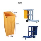 Replacement Janitorial Cart Bag-16 X 11 X 27inches  High Capacity Waterproof    