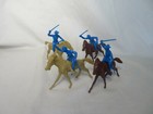 Marx Civil War Mounted Union Cavalry X4 With Horses  Reissue  54mm