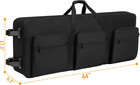 Akozlin Rolling 61 Keys Electric Piano Keyboard Gig Bag With Wheels And Adjustab