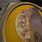 Defective Vintage Or Antique Victorian  Hand Fan  Shadow Box Frame