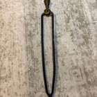 Antique vintage Wrought Iron Fireplace Tongs With Brass Handle      Tool