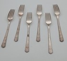Vtg  Wm  A  Rogers A1 Plus Silverplate Forks Set Of 6 Oneida Everlasting Pattern