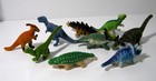 Vintage 1980s Mixed Lot Of 9 Flocked Dinosaur Figures